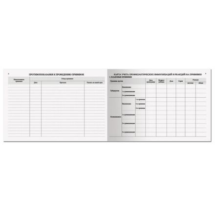 Медицинская карта "История развития ребенка", форма №112, 96 л., твердая, А5 (205х150 мм), для мальчика, 130229