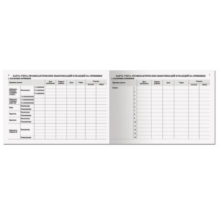 Медицинская карта "История развития ребенка", форма №112, 96 л., твердая, А5 (205х150 мм), для мальчика, 130229