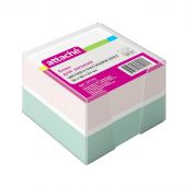 Блок для записей Attache 90x90x50 мм разноцветный в боксе (плотность 80-100 г/кв.м)