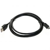 Кабель USB 2.0 A-->mini-B 5P (1,8м) чёрный, Telecom <TC6911BK-1.8M