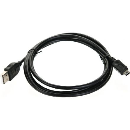 Кабель USB 2.0 A-->mini-B 5P (1,8м) чёрный, Telecom <TC6911BK-1.8M