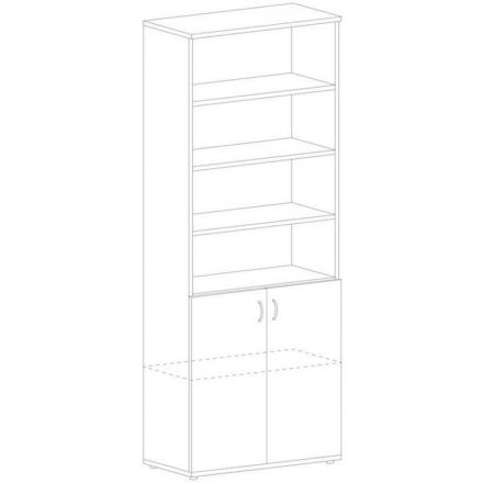 Шкаф IN Рондо комбинированный Ш-15н дуб альпийский