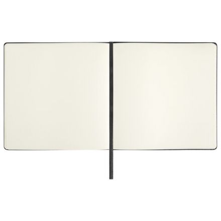 Скетчбук, слоновая кость 140 г/м2 200х200 мм, 80 л., КОЖЗАМ, резинка, BRAUBERG ART CLASSIC, черный, 113196