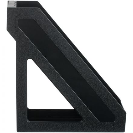 Лоток вертикальный для бумаг СТАММ Базис черный, ширина 100 мм ЛТВ-30853