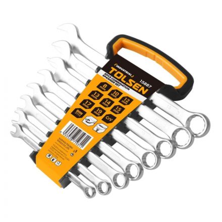 Набор ключей комбинированных, 8-19 мм, 8 предметов TOLSEN Набор ключей комбинированных, 8-19 мм, 8 предметов TOLSEN