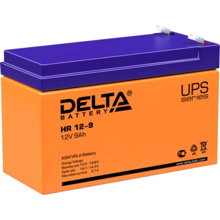 Батарея для ИБП Delta HR 12-9 12В/9, F2 (151x65x94мм) Батарея для ИБП Delta HR 12-9 12В/9, F2 (151x65x94мм)