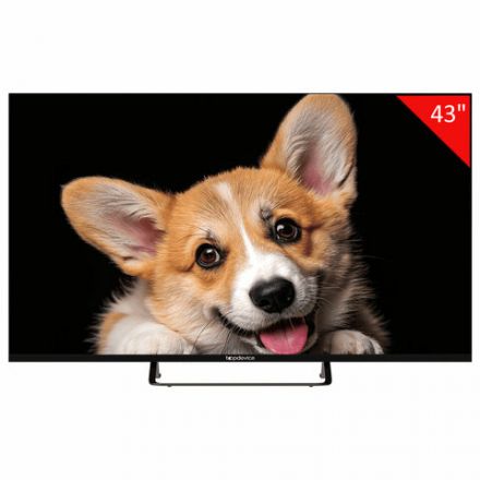 Телевизор TOPDEVICE TDTV43CS03U_BK, 43'' (109 см), 3840x2160, 4K, 16:9, YaOS, Wi-Fi, Bluetooth, черный
