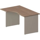 Стол Комус Мебель Easy One левый 1400x900 Вяз Шв/Кшм (250304)