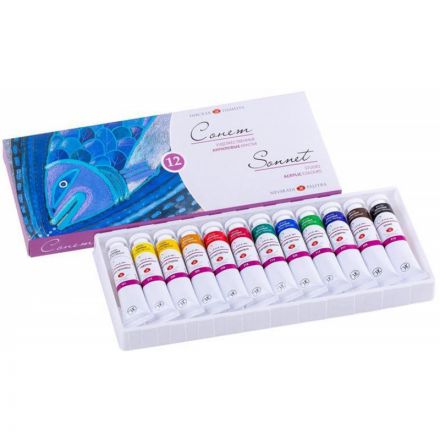 Краски акриловые Сонет 12 шт х18мл, 28411326