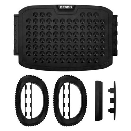 Подставка для ног BRABIX Ultra 3 35,5х25,5 см, возможность качания, 2 уровня высоты, 533038