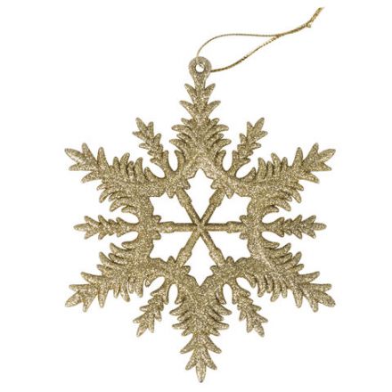 Украшение ёлочное "Снежинки" 4 шт., 13 см, пластик, золотистые, ЗОЛОТАЯ СКАЗКА, 591132 Украшение ёлочное "Снежинки" 4 шт., 13 см, пластик, золотистые, ЗОЛОТАЯ СКАЗКА, 591132