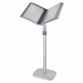 Демосистема напольная на 10 панелей, серые панели А4, регулируемая высота, STAFF, 238334 Демосистема напольная на 10 панелей, серые панели А4, регулируемая высота, STAFF, 238334