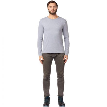 Футболка (160 г.) с длинным рукавом сер.(XXXL)