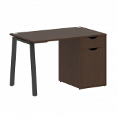 Home Office Стол письменный VR.SP-3-118.1.A Венге/Антрацит металл 1180*720*750