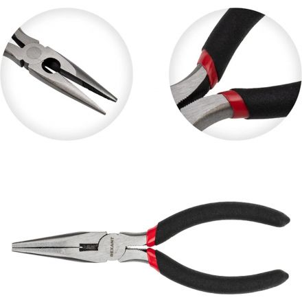 Тонкогубцы 160мм, обливные рукоятки REXANT 12-4617-1