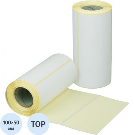 Термоэтикетки ТОП 100х50, 200 шт/рул, вт. 25 Термоэтикетки ТОП 100х50, 200 шт/рул, вт. 25