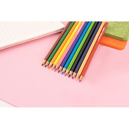 Карандаши цветные M&G   деревянные шестигранные, 12 цв в наборе