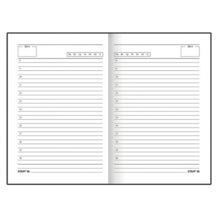 Ежедневник недатированный А5 (145х215 мм), ламинированная обложка, 128 л., STAFF, "3D Triangles", 113527