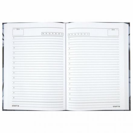 Ежедневник недатированный А5 (145х215 мм), ламинированная обложка, 128 л., STAFF, "3D Triangles", 113527