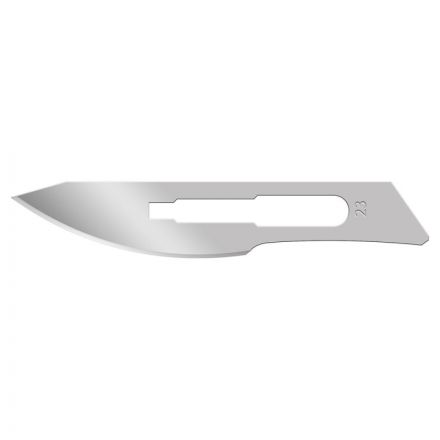 Лезвие для скальпеля из углеродистой стали, №23, 0601-01-23 Лезвие для скальпеля из углеродистой стали, №23, 0601-01-23