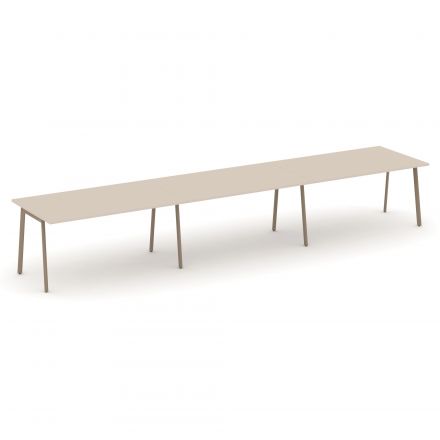 Estetica Стол переговорный ES.PRG-3.4-P Капучино/Латте металл 4740*980*750