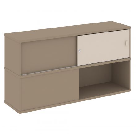 Estetica Надставка на две тумбы высокая ES.NV-6.1 Латте/Капучино 1500*410*795