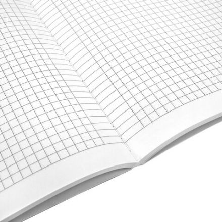 Тетрадь А5 96 л. BRAUBERG, на сшивке с корешком, клетка, обложка картон, "Classic", 405291