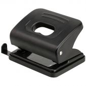 Дырокол OfficeSpace 20л., пластиковый, черный, с линейкой Дырокол OfficeSpace 20л., пластиковый, черный, с линейкой