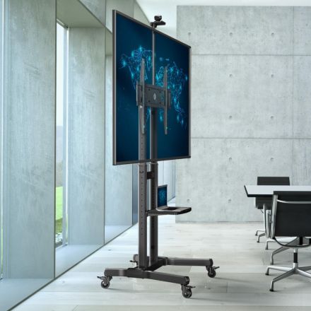 Стойка Onkron для телевизора с кронштейном 50-90, мобильная, черн TS1891