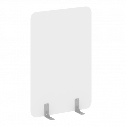 R-line Перегородки на металлических опорах на фетровых подпятниках DP.F-100-150 Белый бриллиант/Серый металл 1000*18*1500 R-line Перегородки на металлических опорах на фетровых подпятниках DP.F-100-150 Белый бриллиант/Серый металл 1000*18*1500