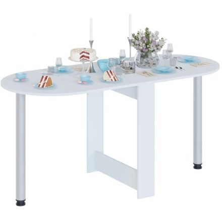 Стол обеденный раскладной Сокол_СП-17 Белый