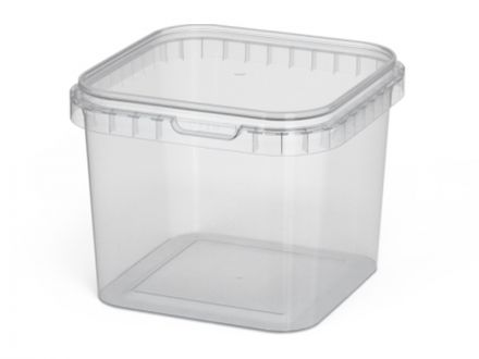 ВЕДРО КВАДРАТНОЕ 1л ВК-2 бесцветное ВЕДРО КВАДРАТНОЕ 1л ВК-2 бесцветное