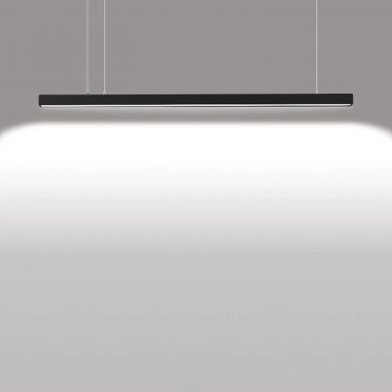 Светильник светодиодный линейный, подвесной, 24Вт, 4000К, IP40, чёрный