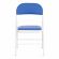Стул складной FOLDER (mod. 3022G) каркас: металл, сиденье/спинка: экокожа, 46.5 х 47.5 х 79 см, blue (синий) / white (белый)