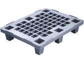 Паллет 800х600х150 перфорированный, на ножках  серый