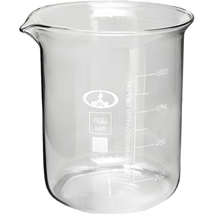 Стакан Н-1-800 с делением, 6 шт/уп, 10003839