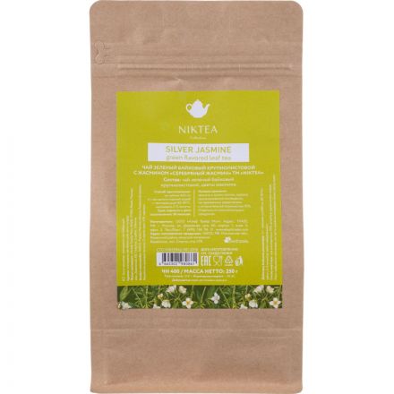 Чай Niktea Серебряный Жасмин зел.байховый аромат., 250г