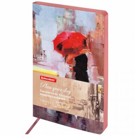 Ежедневник недатированный А5 (138х213 мм), BRAUBERG VISTA, под кожу, гибкий, 136 л., "Euphoria", 111998 Ежедневник недатированный А5 (138х213 мм), BRAUBERG VISTA, под кожу, гибкий, 136 л., "Euphoria", 111998