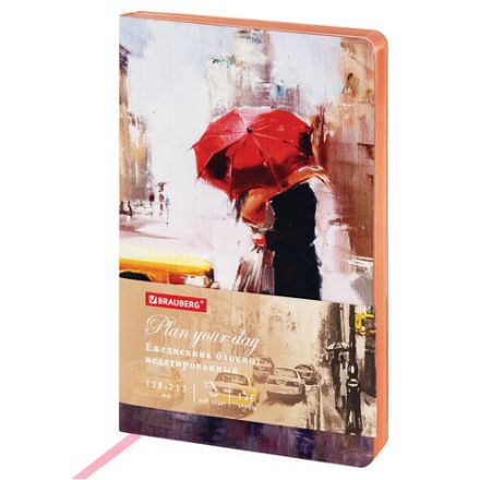 Ежедневник недатированный А5 (138х213 мм), BRAUBERG VISTA, под кожу, гибкий, 136 л., "Euphoria", 111998 Ежедневник недатированный А5 (138х213 мм), BRAUBERG VISTA, под кожу, гибкий, 136 л., "Euphoria", 111998