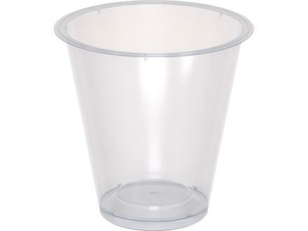 Контейнер п/п 0,33л. круглый, под запайку, с белой крышкой цв. белый