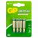 Батарейки КОМПЛЕКТ 4 шт., GP GreenCell AAA (R03, 24G), солевые, мизинчиковые, блистер, 24G-2CR4