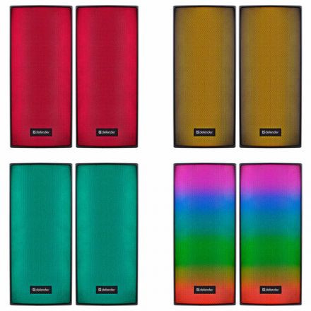 Колонки компьютерные DEFENDER SPITFIRE 2.0, 6 Вт, Bluetooth, питание от USB, 65047