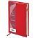 Ежедневник недатированный А5 145х220 мм, BRAUBERG "Zipline" под кожу, карман-молния, 160 л., красный, 116248