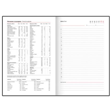 Ежедневник недатированный А5 145х220 мм, BRAUBERG "Zipline" под кожу, карман-молния, 160 л., красный, 116248