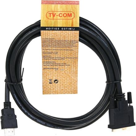 Кабель HDMI to DVI-D (19M -25M) 3м, TV-COM <LCG135E-3M