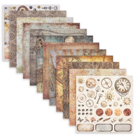 Бумага для скрапбукинга 30х30 см "Стимпанк", двусторонняя, 12 листов, 12 дизайнов, 180 г/м2, ОСТРОВ СОКРОВИЩ, 662769 Бумага для скрапбукинга 30х30 см "Стимпанк", двусторонняя, 12 листов, 12 дизайнов, 180 г/м2, ОСТРОВ СОКРОВИЩ, 662769