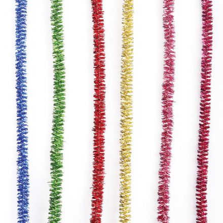 Проволока синельная для творчества "Блестящая", 6 цв., 30 шт., 0,9х30 см, ОСТРОВ СОКРОВИЩ, 661532