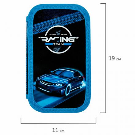 Пенал ЮНЛАНДИЯ, 2 отделения, картон с эффектом soft-touch, 19х11 см, "Speed race", 272264 Пенал ЮНЛАНДИЯ, 2 отделения, картон с эффектом soft-touch, 19х11 см, "Speed race", 272264