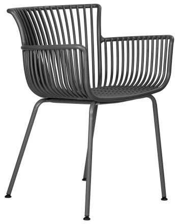 Стул обеденный DOBRIN ROSS, темно-серый (GR-04) без подушки