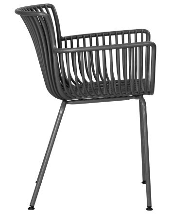 Стул обеденный DOBRIN ROSS, темно-серый (GR-04) без подушки